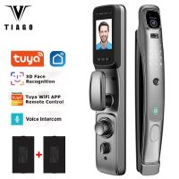 【LZ】 Reconhecimento Facial 3D Smart Door Lock com Câmera Wi-Fi Tuya App Bloqueio Digital Automático Video Call Voice Intercom