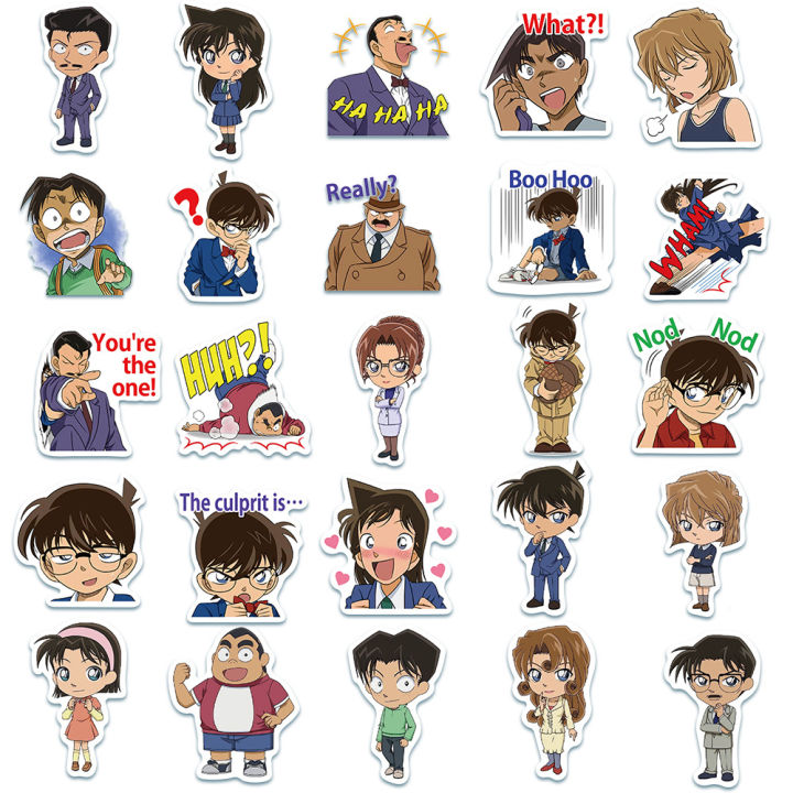 conan-sticker-ยอดนักสืบจิ๋วโคนัน-โคนัน-สติ๊กเกอร์-50-ชิ้น-สติ๊กเกอร์ตกแต่ง-ของเล่นถูกๆ-ของเล่น-ของขวัญ-ของสะสม-ของเล่นเด็ก