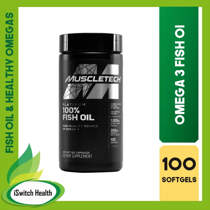 MuscleTech Platinum 100 Fish Oil 100 Softgels Lazada PH