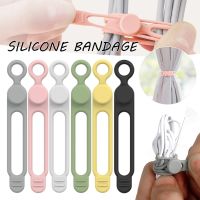 10pcs Silicone Cable Ties Set Elastic Reusable Cord Organizer Multi-function Wire Clip Bandage Cable Wire Storage Harness Strap