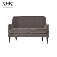 CHIC REPUBLIC TRARIO/2 โซฟา 2 ที่นั่ง - สี เทาเข้ม