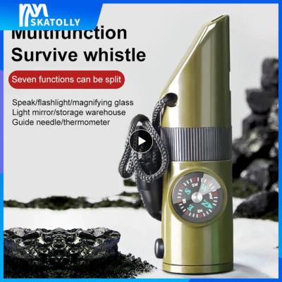 Multifunctional Whistle 7 In 1 High Decibel Survival Whistle Portable Multi-function Whistle Emergency Survival Whistle Survival kits