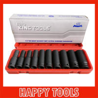 ลูกบล็อกยาวรมดำ 1/2 นิ้ว 10 ชิ้น EURO KINGTOOLS