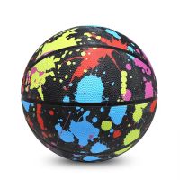 【YF】◈┇◄  Graffiti Basketball Rubber Butyl Bladder Basket Official Size 7 Training Balls Streetball Birthday