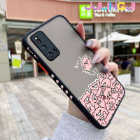 Jlingji เคสสำหรับ VIVO V19 V19 Neo V19G การ์ตูนน่ารักหมูบางมีน้ำค้างแข็งโปร่งใสแข็งขอบสี่เหลี่ยมกันกระแทกรูปแบบปลอกซิลิโคนคลุมทั้งหมดป้องกัน Softcase