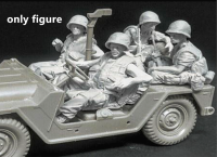 36192 #1/35โมเดลเรซิ่น GK สงครามเวียดนาม Us. นาฬิกาสายผ้าใบลายทหารบกและเชลย5ตัวสำหรับ M151ไม่มีรถไม่ทาสี