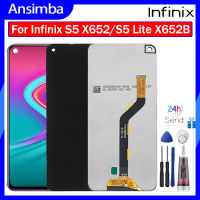 Ansimba LCD สำหรับ Infinix S5 X652 S5ไลท์ X652C X652B ประกอบดิจิไทเซอร์หน้าจอสัมผัสจออะไหล่หน้าจอ LCD สำหรับ S5 Infinix