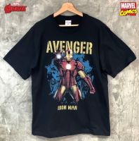 ลิขสิทธิ์แท้จาก Marvel เสื้อยืด Iron man Avenger แขนสั้นผู้ชาย สีดำ Official licences mvx-031