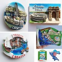 ♙✽◕ Croacia Fridge Magnet Kroatie Tourist Souvenirs Mediterranean Malta Poland Magnetic Refrigerator Stickers Croatia Map Home Decor