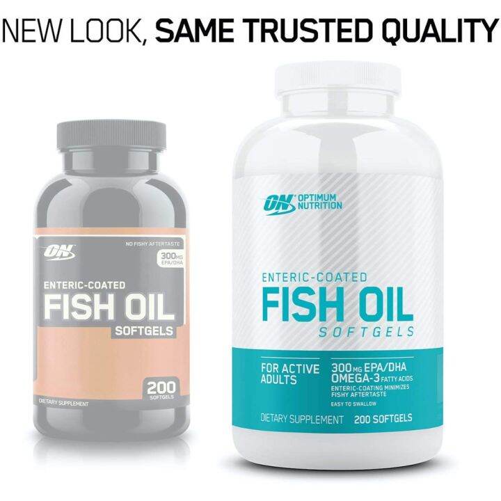 optimum-nutrition-fish-oil-200softgel-แพ็คเกจใหม่ล่าสุด-น้ำมันปลา-โอเมก้า-omega