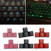 4ชิ้นคีย์บอร์ดสำหรับเล่นเกมทนทาน ABS Keycap OEM โปรไฟล์กันลื่นฝาครอบโปร่งแสงสำหรับ Logitech G913 G915 G813 G815 Qingyuanshangmao