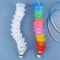 12PCS Outdoor Supplies Colorful Badminton Balls Portable Badminton Travel Out Products Sport Training Shuttlecocks