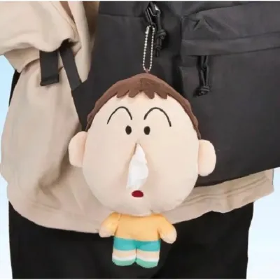 【Yohei】พวงกุญแจ จี้ตุ๊กตาการ์ตูนชินจัง ผ้ากํามะหยี่ขนนิ่ม เหมาะกับของขวัญ สําหรับเพื่อน