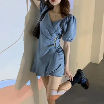 Jeans hot sale short frock