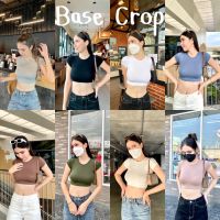 ?Base Crop? เสื้อครอปเรยอนครึ่งตัวแบบผ้าชั้นเดียว สวยกรุบใส่ง่าย นางแบบใส่งานจริงนะคะ