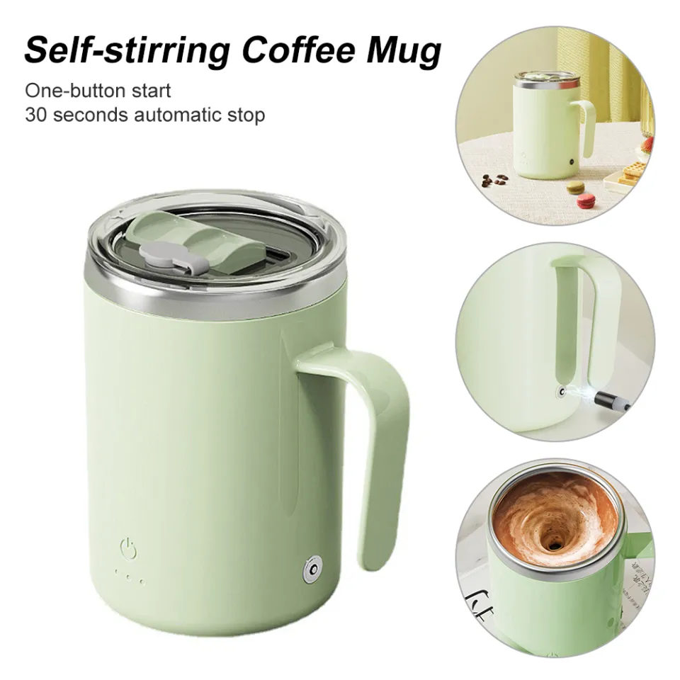 13.5oz Self-stirring Coffee Mug Magnetic Stirring Cup Rechargeable Automatic  Cup