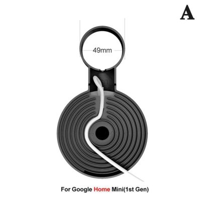 【On Sale】 DhakaMall Outlet Wall Mount Holder สำหรับ Google Home Mini (1st (2st Gen) Nest Management สำหรับ Google Smart Speaker Mini Gen) สายไฟ X9E2