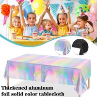 PLASTIC TABLE COVER Disposable Table Cloth 137x274cm Supplies Tablecloth 54x108inch Party H4J1