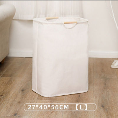 MCAO Japanese Laundry Basket Foldable Dirty Clothes Storage Hamper Bamboo Cloth Organizers with Handles for Corner Narrow TJ6826