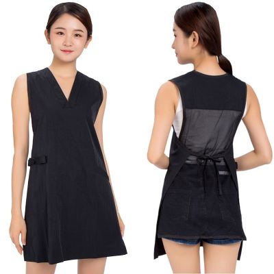 【CW】 Household Housework Cleaning Apron Restaurant Hairdressing Pinafore Waitress Antifouling