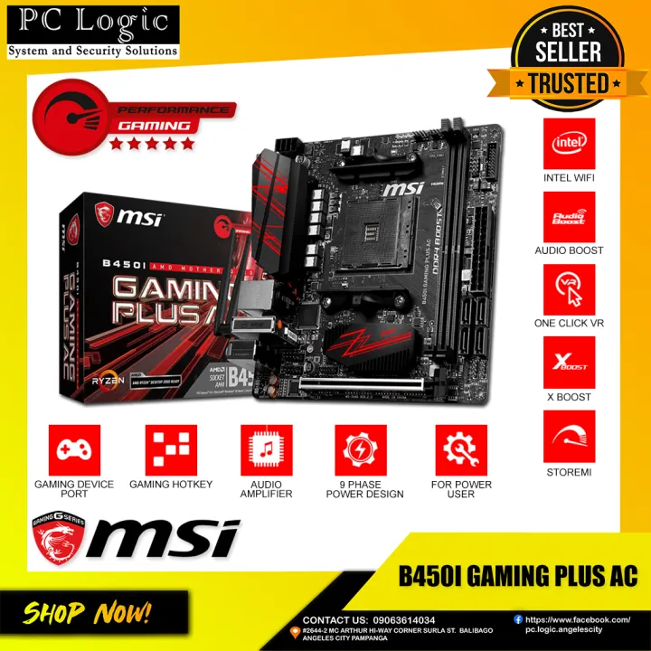 Msi B450i Gaming Plus Ac Mini Itx Motherboard Lazada Ph