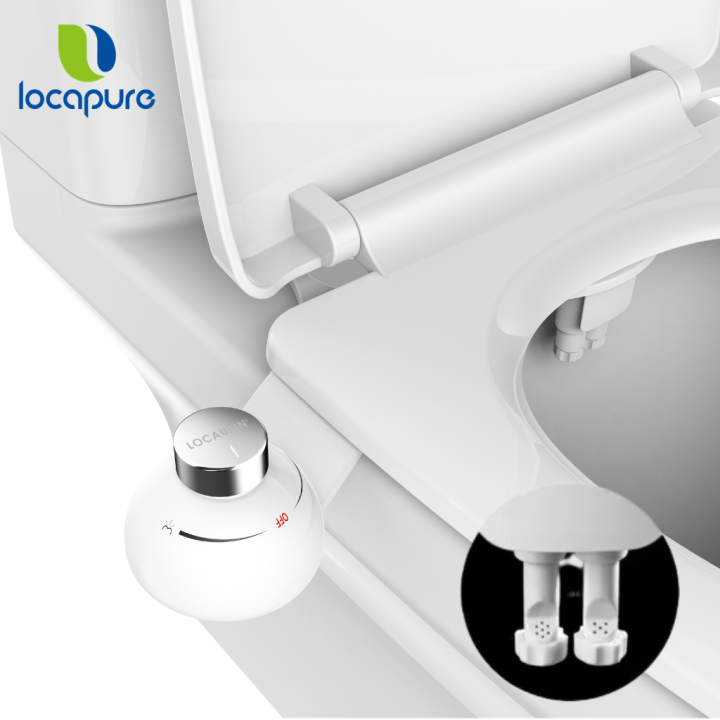 Ready Stock Locapure Bathroom HandsFree Non Electric Bidet Toilet Seat