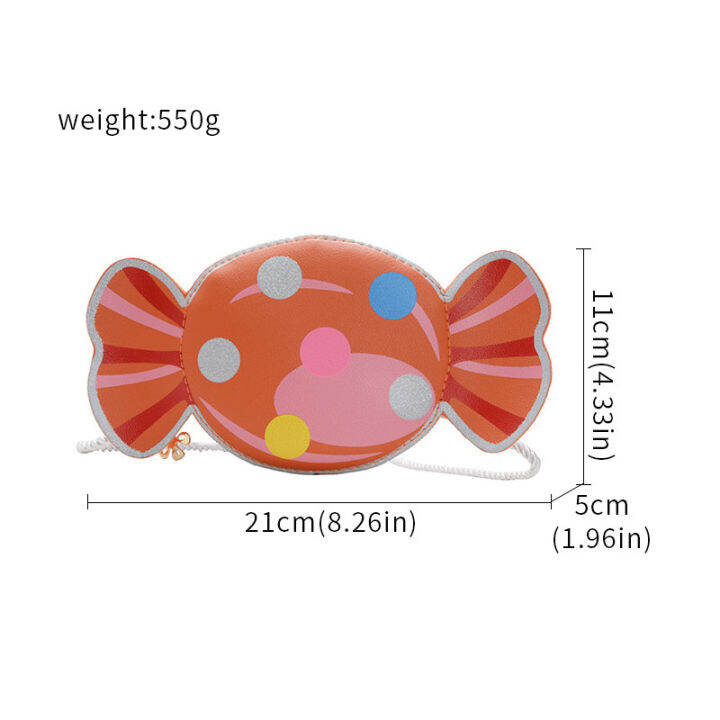 candy-กระเป๋าเด็กรูปการ์ตูนเด็ก-กระเป๋าสะพายไหล่กระเป๋าหนัง-pu-สะพายข้างกระเป๋าแมสเซนเจอร์สำหรับเด็กผู้หญิงอุปกรณ์เสริมสำหรับเด็ก