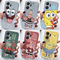 bjh✼♤  X7a Silicone Capa Sponge-Bob-Patrick-Star Back Cover HonorX7A X 7A 2023 Funda Coque