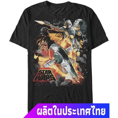 เสื้อยืดเด็กชาย Star Wars Mens Force Hunter Graphic T-Shirt sale Star Wars สตาร์ วอร์สS-5XL