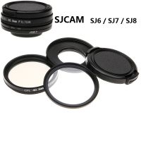 อุปกรณ์เสริม SJCAM ใหม่ฟิลเตอร์ CPL + ที่กรองรังสียูวี Slin + ฝาครอบเลนส์40.5มม. สำหรับ SJ6 Legend/SJ7 Star/SJ8 Pro/Air อุปกรณ์ป้องกันเลนส์กล้องแอคชั่นแคมเมรา