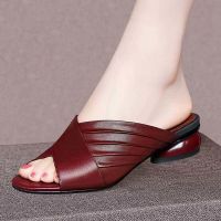 2023 Italian Style Casual Banquet Party Colorful Medium Slippers with Women