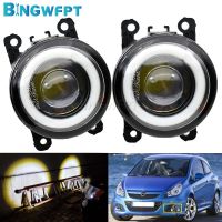 BINGWFPT H11รถตาทูตสวรรค์ไฟตัดหมอก LED 12V สำหรับโอเปิลคอร์ซ่า D Astra Zafira B Signum Movano Meriva Tigra Agila