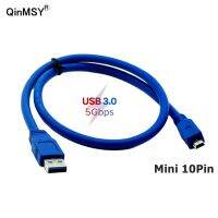 USB 3.0ตัวผู้ไปยังมินิ10ขาต่อขสายเคเบิลสำหรับแท็บเล็ตกล้องถ่ายวิดีโอฮับ HDD ตัวเชื่อม0.3M 0.6ม. 1ม. 1.5ม. 3M 5ม.