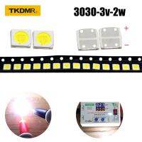 TKDMR ไฟแบ็คไลท์ LED JF 100/50ชิ้นกำลังสูง2W 3030 3V ปัจจุบันอุณหภูมิสี10000-20000kl 500MA แอพพลิเคชั่นโทรทัศน์สีขาว