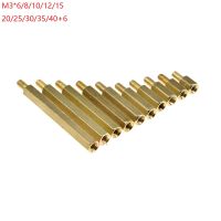 20PCS M3 Hex head BRASS Spacing Screw Threaded Pillar PCB STANDOFF SPACER Hexagonal Stud Spacer M3x6/8/10/12/15/20/25/30/40 6MM