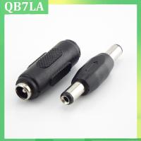 1pair 5.5mm*2.1mm Male To Male DC Power Plug Jack and Female To Female Socket Connector For CCTV Camcer Panel Mounting Adaptor QB7LA