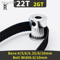 22 Teeth GT2 Timing Pulley Bore 4/5/6/6.35/8/10mm Open Timing Belt Width 6/10mm 2MGT Gear Wheel Synchronous 2GT 3D Printer Parts