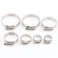 10Pcs Stainless Steel Klem Selang Sekrup Yang Dapat Disesuaikan Band Klem Selang Klem Pipa Bahan Bakar Worm Gear Klip