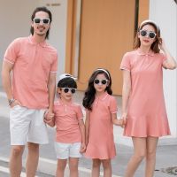 COD DSGRGTRDRT Baby Kids Romper Polo Family Dress Men Shirt Boy tshirt Women Girl Dress Mini Dress Family Mathing Outfits T-shirt Family Set Tees Plus Size