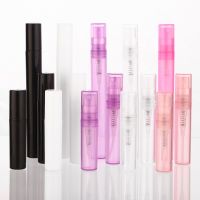 【CC】﹍  100pcs/lot 2ml 3ml 4ml 5ml Pink Plastic Perfume Spray Bottle Sample Sprayer Atomizer