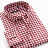 new spring and autumn mens plaid long sleeve shirt Classic High Quality Cotton Business Casual Shirt for Men Plus size 9XL10XL