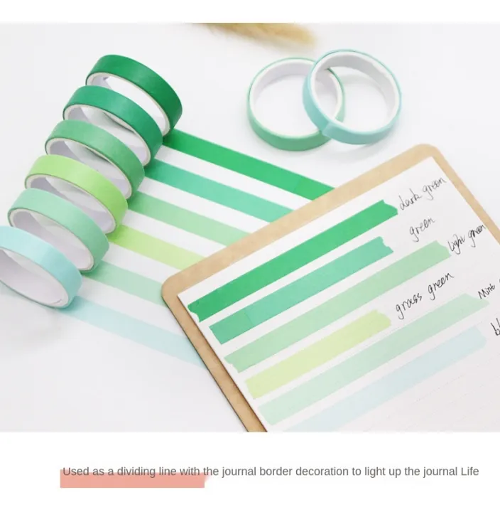 Color Washi Paper Tapes Roll Scrapbooking Washi Tape Set Masking Tape