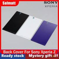 กระจกฝาหลัง Salmatt ฟิล์มป้องกันสำหรับโซนี่ Xperia Z L36 LT36 L36H C6902 C6602 C6603 C6601 C6606ตัวเรือนประตูหลังด้วย NFC