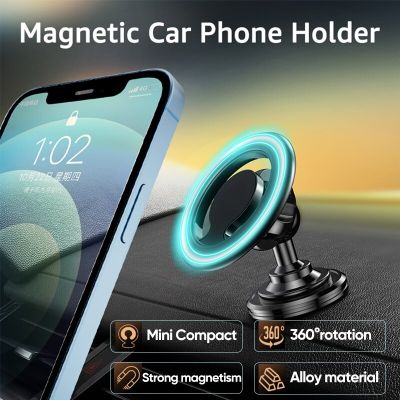 Phone Magnet Holder for iPhone 14 13 12 Pro Max Smarphone Universal Ring Magsafe Phone Mount Cellphone Bracket in Car Magnetic Car Mounts