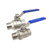 304 Stainless Steel Two Piece Ball Valve Male To Female Thread Two-way Inner To Outer Wire Manual Ball Valves Water Pipe Fitting