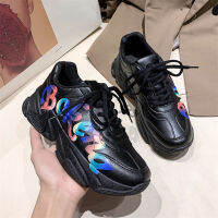 ผู้หญิงรองเท้าผ้าใบพื้นหนาVulcanizeรองเท้าUlzzangรองเท้าเสริมส้นสำหรับผู้หญิงCasual Sneakers