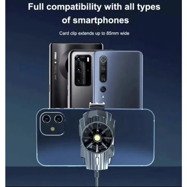 Universal Mobile Phone Cooler Game Cooling Fan Gamepad Holder Stand ...