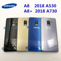 สำหรับ Samsung Galaxy A8 2018 A530 A530F A730 A8 + ประตู + ด้านหลังกล้องกระจกเลนส์กรอบ F