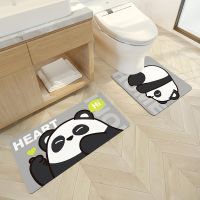 [COD] New cartoon toilet bathroom absorbent floor mat quick-drying non-slip kitchen oil-proof waterproof