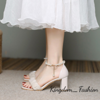 Kingdom_Fashion ร้องเท้าผูหญิง รองเท้าแตะลิ่ม รองเท้าแตะเสริมส้นผู้หญิง รองเท้ารัดส้น สะดวกสบาย อ่อนนุ่ม ความหนาพื้นรองเท้า 2023 ใหม่ B96G02H 38Z230919